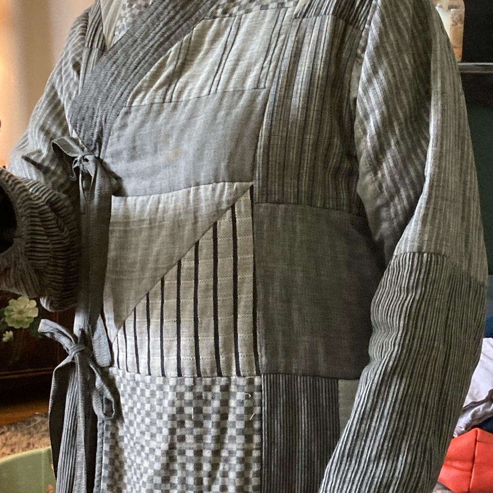 Patchwork Gray Women's Jacket - Picture 10 of 11